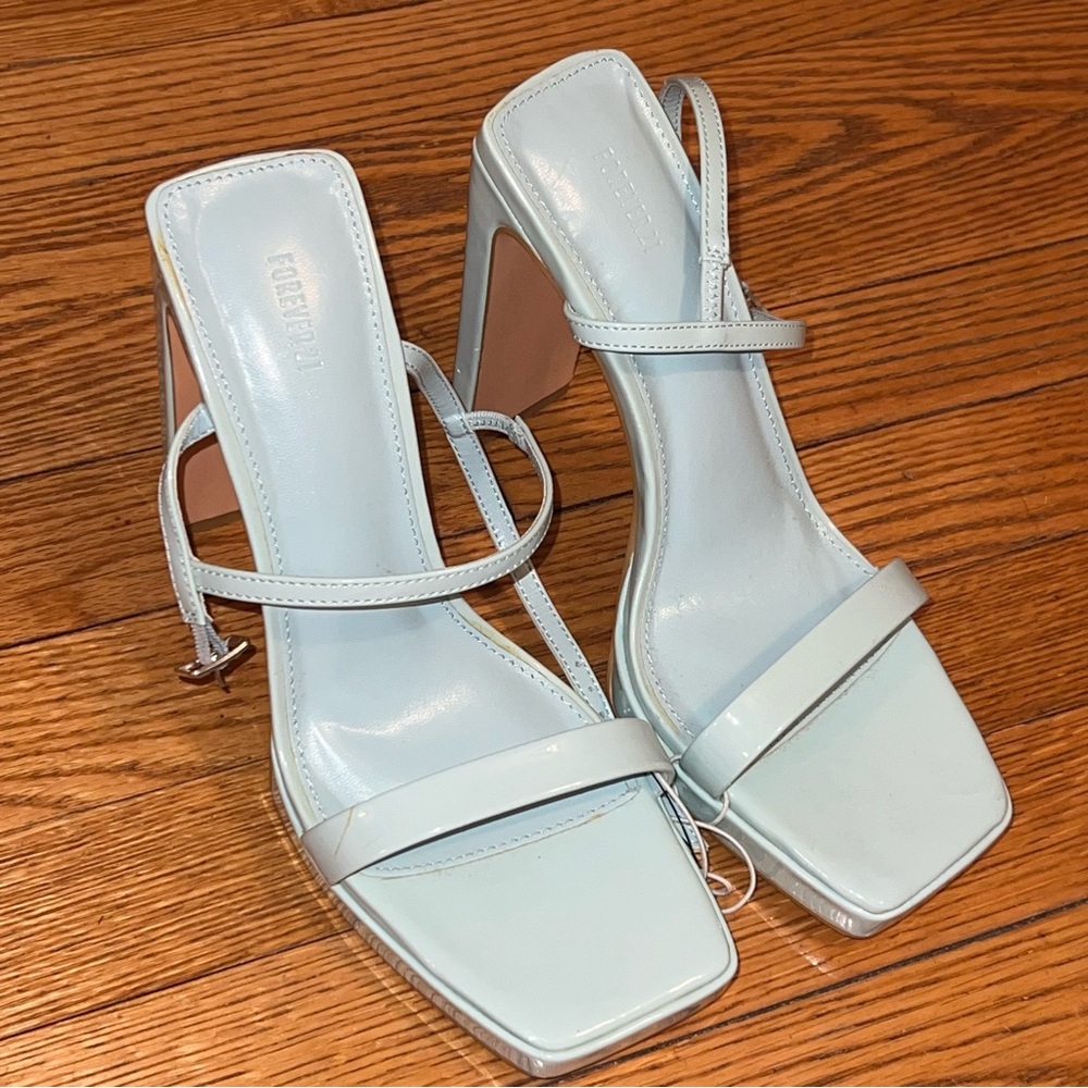 Forever 21 Light Blue Strappy Heels